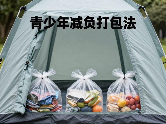 青少年减负打包法,食物分餐袋防串味,湿帐篷衣物隔离技巧