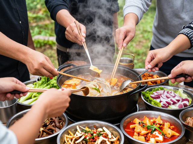 野外多人聚餐怎么做?一锅出快速烹饪法,共享美味好滋味