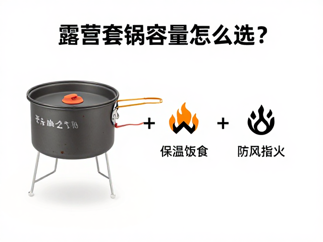 露营套锅容量怎么选?无火保温进食技巧与防风点火指南