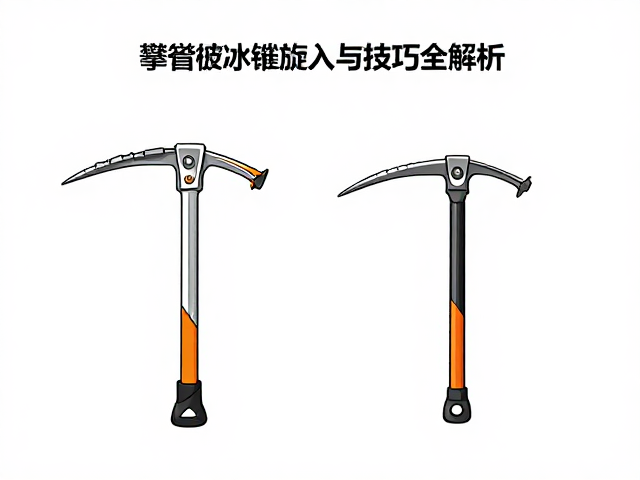 混合攀登冰镐怎么选?专业攀冰冰锥旋入角度与技巧全解析