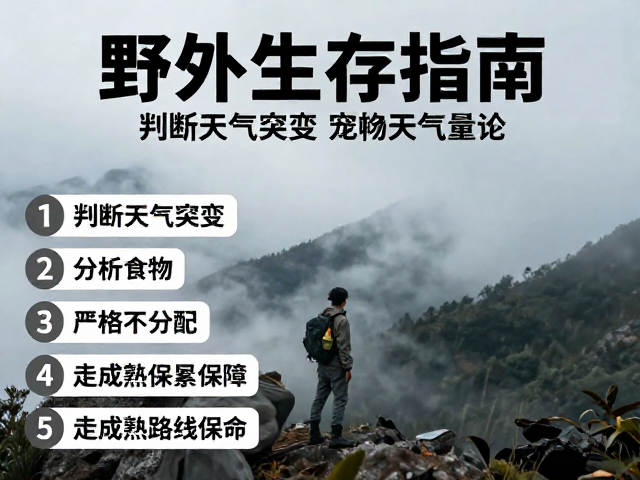 野外生存指南,判断天气突变,严格分配食物,走成熟路线保命