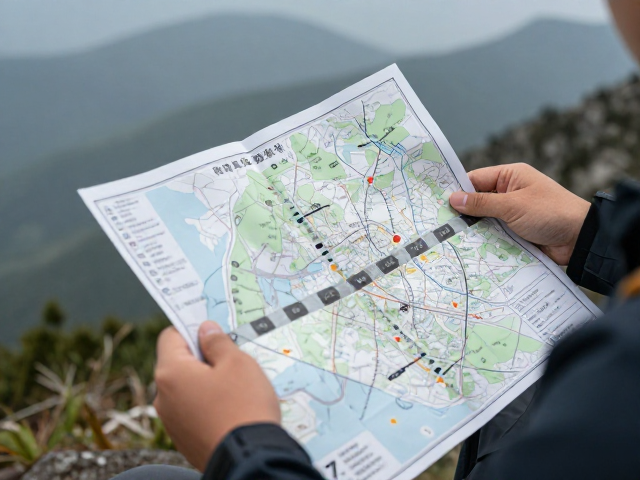 单人山野避险全流程,带齐纸质地图,间歇开机省电指南