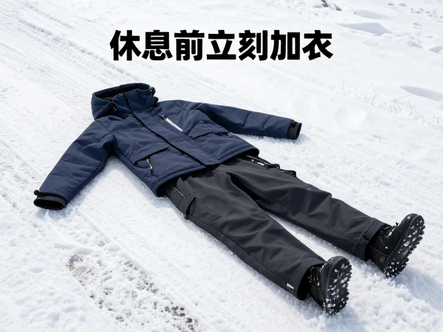 冰雪路面防滑装备使用指南,休息前立刻加衣,速干优先保安全