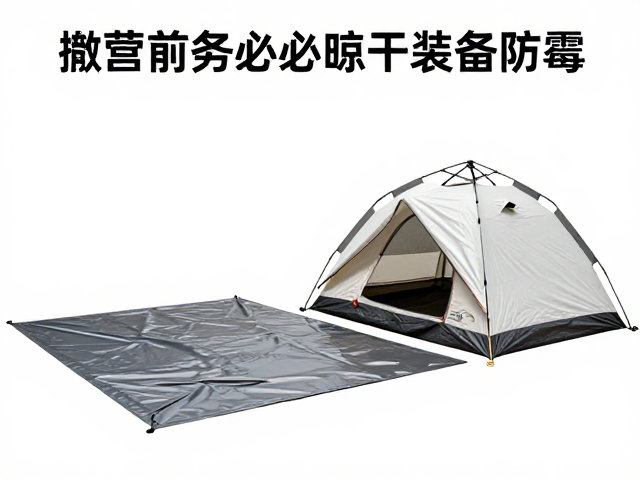 雪地帐篷搭建规范,地布不外露,撤营前务必晾干装备防霉