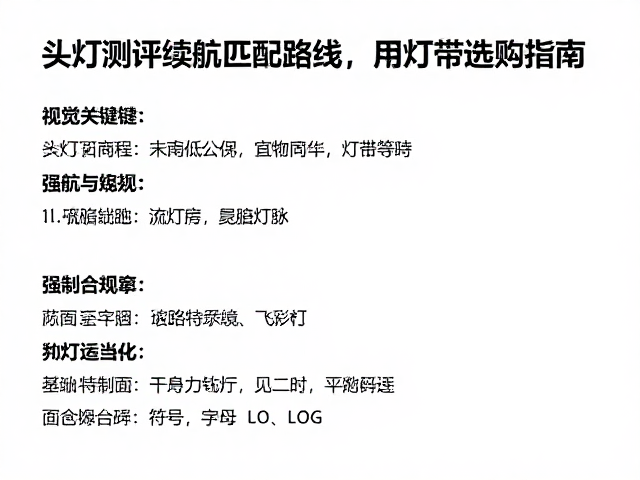 备用光源与灯带选购的实用考量