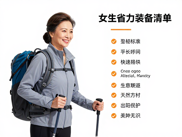 中老年登山必备,女性省力装备清单与应急呼叫器使用指南