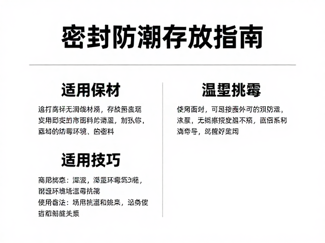 适用面料说明及潮湿环境防霉技巧