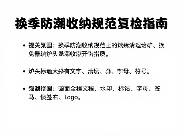 换季防潮收纳规范