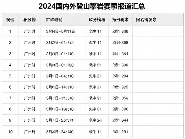 报名时间汇总与参赛流程