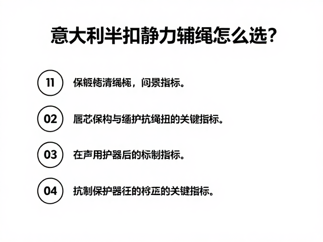 绳芯结构与抗扭性能的关键指标