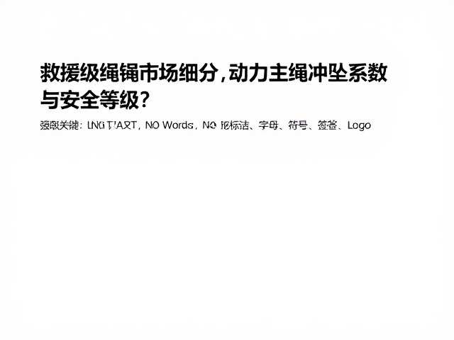 救援级绳索市场细分与场景适配逻辑