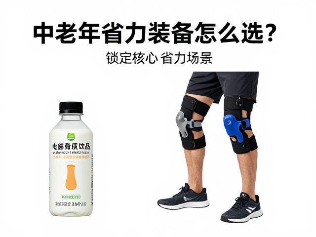中老年省力装备怎么选?搭配电解质饮品,膝踝训练,轻松出行不伤膝