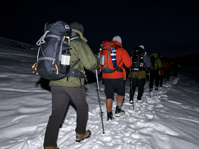 登山历史,夜间行军下的装备耐低温表现科普