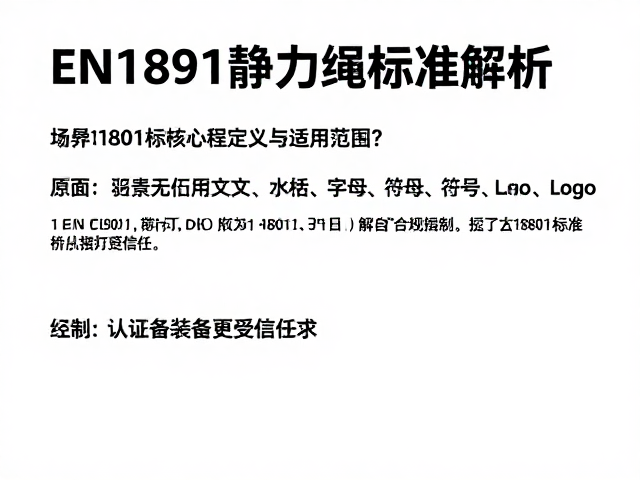 EN 1891标准的核心定义与适用范围