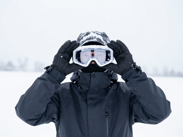 雪地护目镜防雪盲实操,薄款内手套,硬壳雨裤穿搭指南