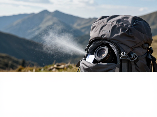 山岳风光摄影登山包里的镜头防雾清洁套装,户外拍摄必备神器