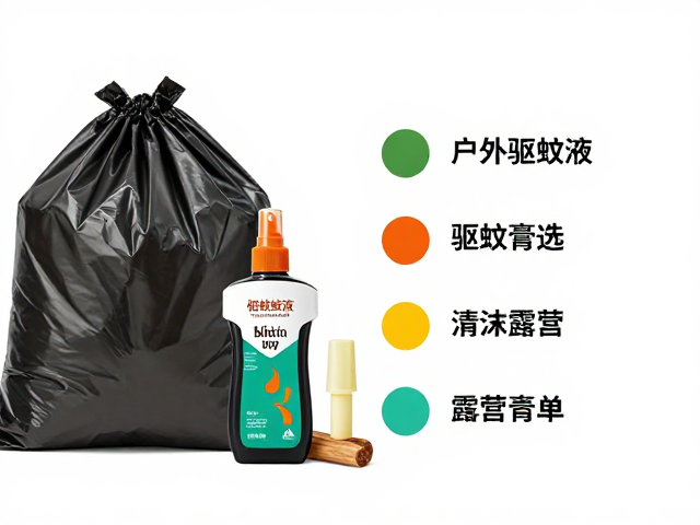 户外驱蚊液与驱蚊膏怎么选?搭配防水垃圾袋与火种,露营必备清单