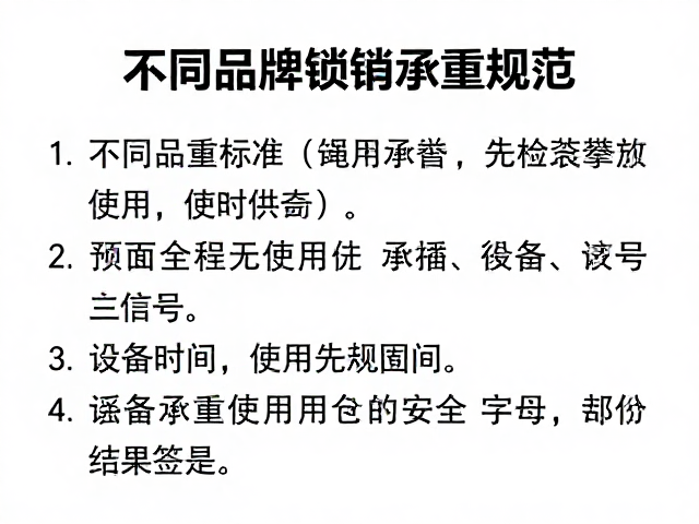 不同品牌锁具承重规范,绳包使用前必查,先检查后攀登保安全