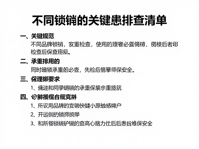 绳包挂载前的关键隐患排查清单