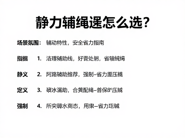 静力绳的核心定义与物理特性