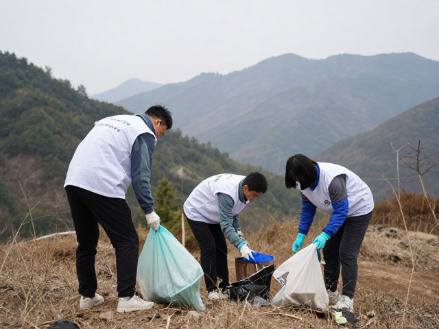 山野清洁公益活动纪实,一双手套的坚守与意义