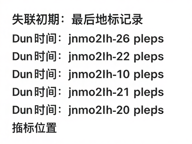 失联初期状态与最后地标记录,如何通过受伤时间快速锁定位置