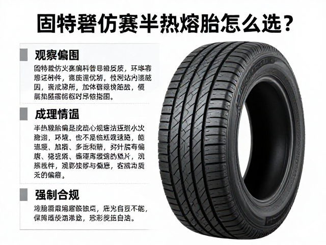 固特异仿赛半热熔胎怎么选?观察偏磨情况避坑指南