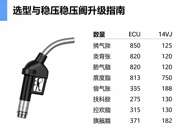 喷油嘴选型与稳压阀升级指南，附排气温度参考数据