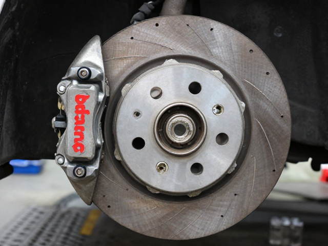 Brembo实心刹车盘刹车油路排气教程,提升制动效率