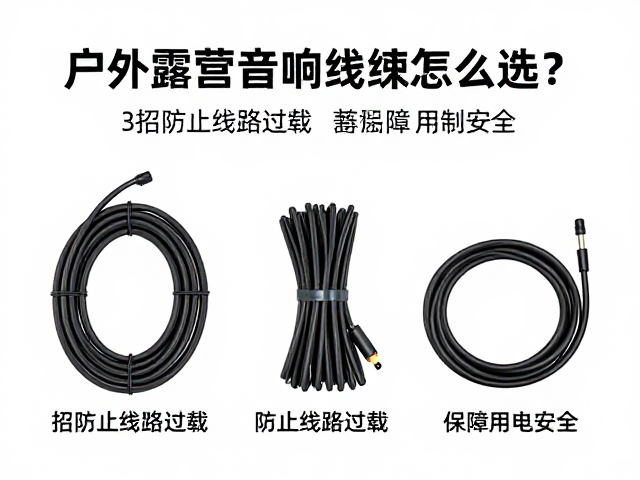 户外露营音响线束怎么选?3招防止线路过载,保障用电安全