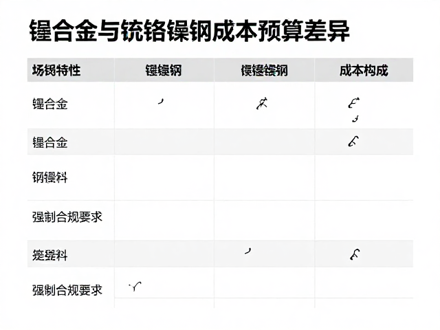 镍合金与铬钼钢成本预算对比,选型省钱攻略