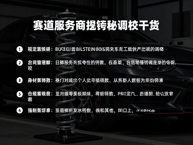 BILSTEIN弹簧磅数怎么选？赛道服务商揭秘调校干货