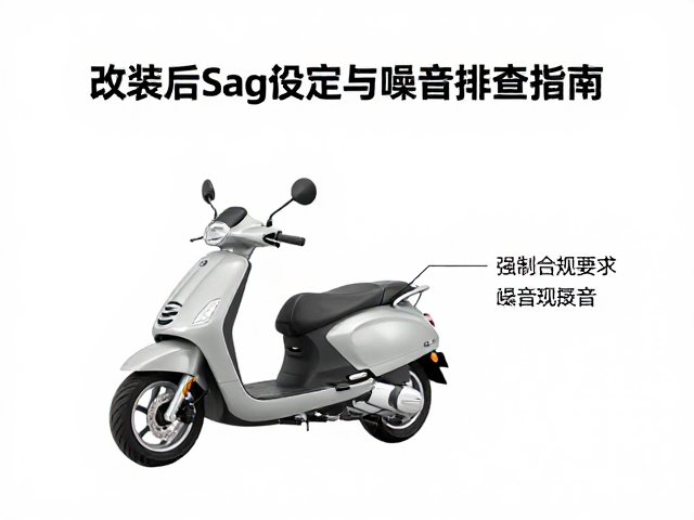 踏板车后减震异响?改装后Sag设定与噪音排查指南