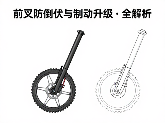 前叉防倒伏与制动升级，轮轴规格匹配全解析