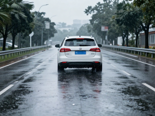 雨天湿滑路面刹车距离与ABS介入测试，安全驾驶必看