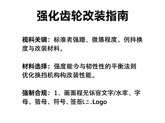 强化齿轮改装指南,关注材料强度,优化换挡机构改装性能