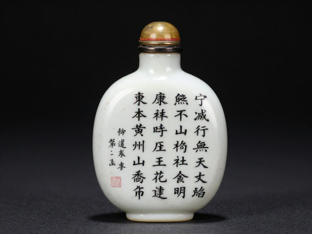 康熙鼻烟壶的诗文书法韵味
