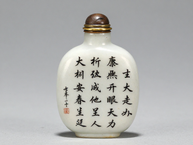 康熙鼻烟壶的材质与工艺特征