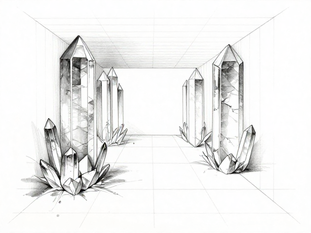 水晶内壁画起稿的核心逻辑与透视构建