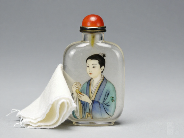 马少宣水晶内画端方像鼻烟壶的艺术特征