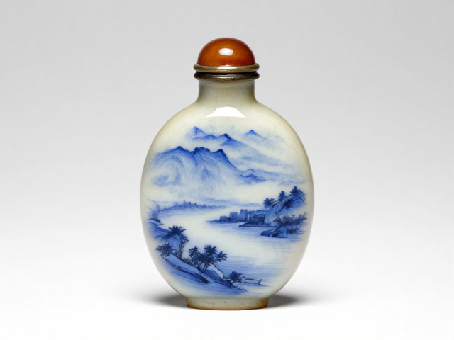 双色套色内画鼻烟壶的工艺渊源与视觉张力