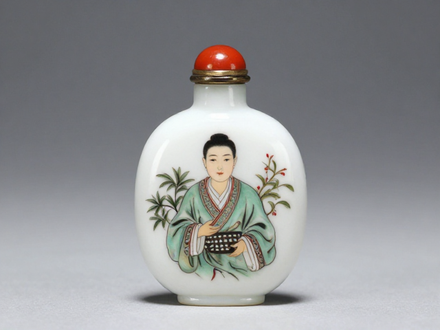 宫廷款荷包式扁腹内画鼻烟壶的器型美学