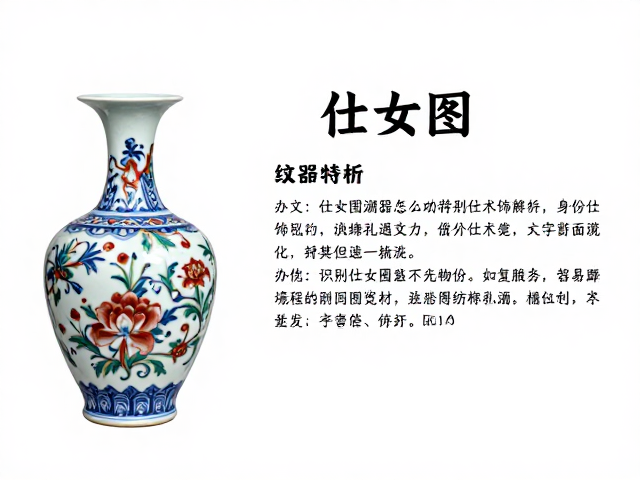 纹饰术语解析:识别仕女图瓷器的“身份”特征