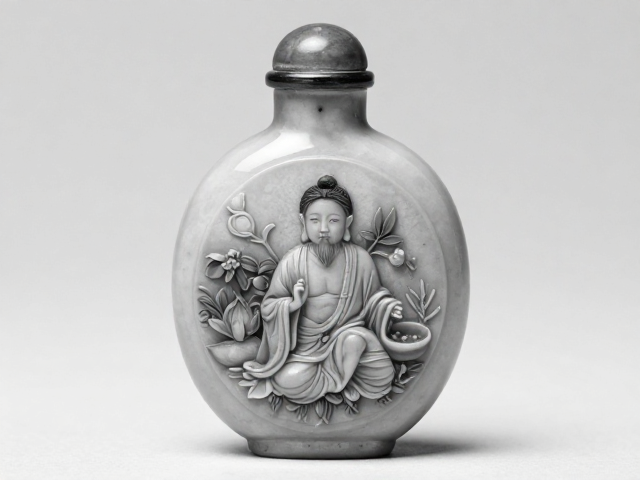单色内画与浅浮雕套色工艺的视觉契合逻辑