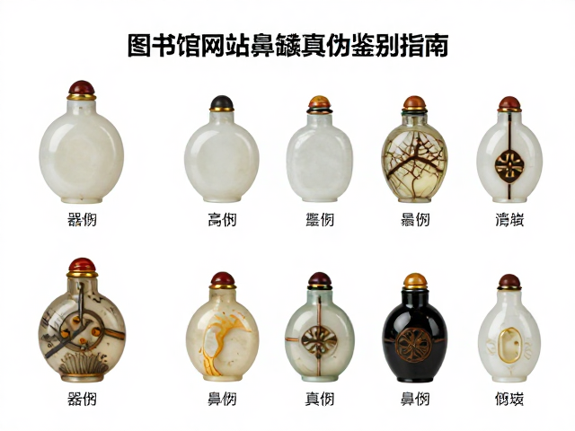 图书馆网站鼻烟壶真伪鉴别指南,器型对照图谱解析
