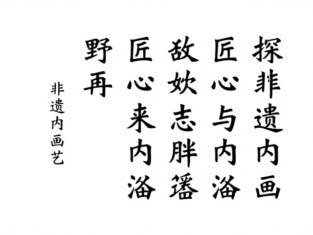 探秘非遗内画艺术的匠心与内涵