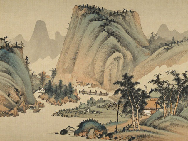 山水人物画的笔墨气韵辨识