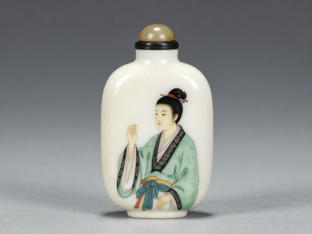 内画牙角鼻烟壶的真伪鉴别要点