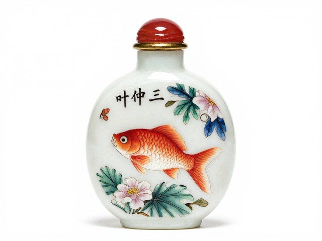 衡水内画技法在鱼藻纹题材中的微观呈现