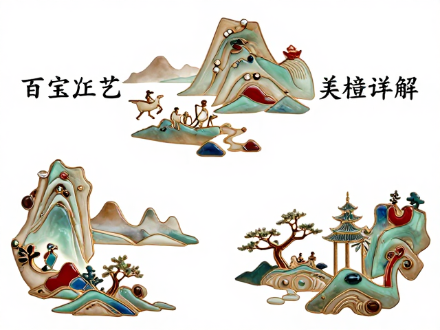 山水纹样的构图设计与材质选择